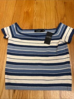 Lauren Ralph Lauren
Striped Off the Shoulder Sweater